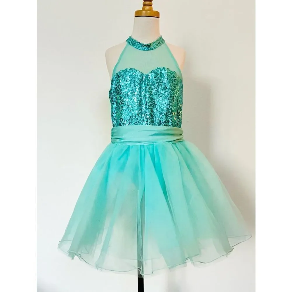 NEW iEFiEL Girls 10/12 (2XL) Dance Dress-up Tutu Costume